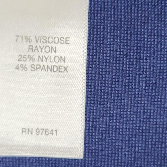 J. Jill Crew Neck 3/4 Sleeve Seamed Ponte Knit Sheath Dress in Blue - Size L - Picture 11 of 12